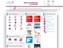 Tablet Screenshot of bib.uvsq.fr